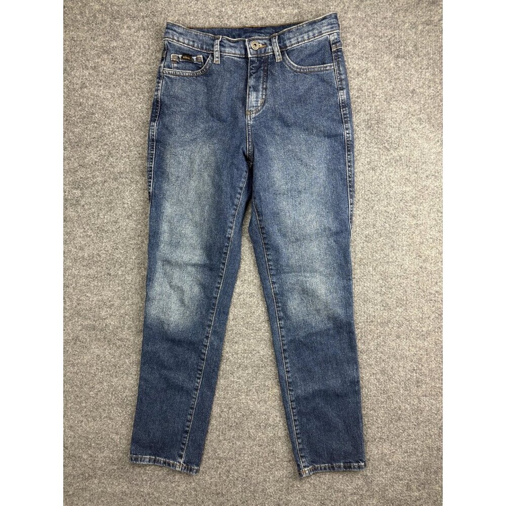 Kuhl Jeans Womens 4 Blue Medium Wash Mid Rise Slim Straight‎ Stretch Denim 28x29